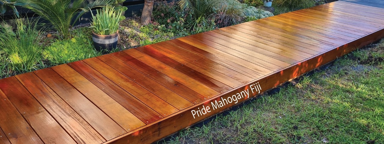 Terrasse en Fijian Mahogany